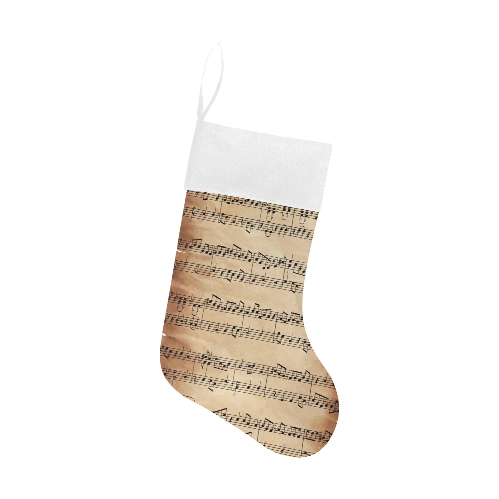 Old Music Sheet Christmas Stocking