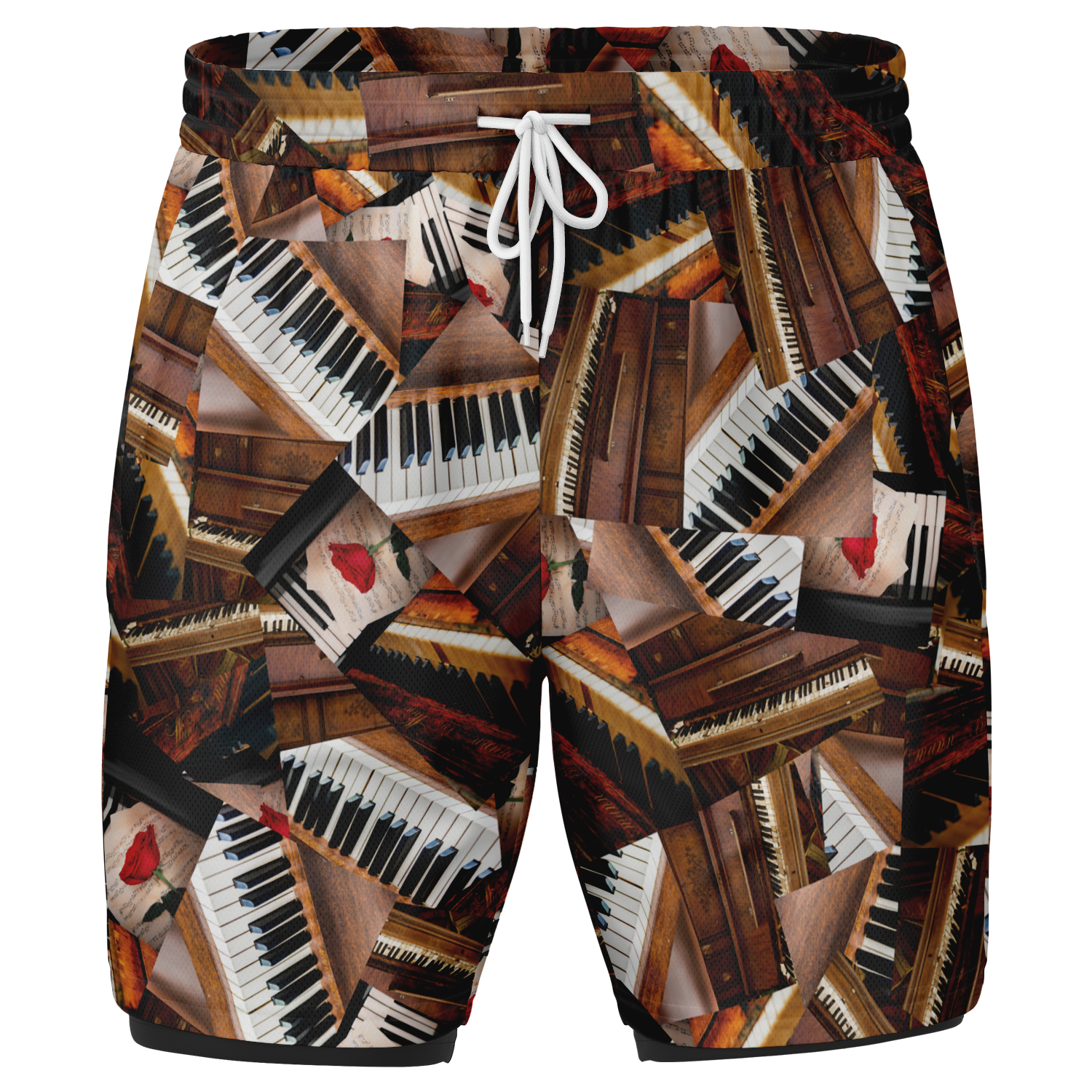 Wooden Piano 2-In-1 Shorts