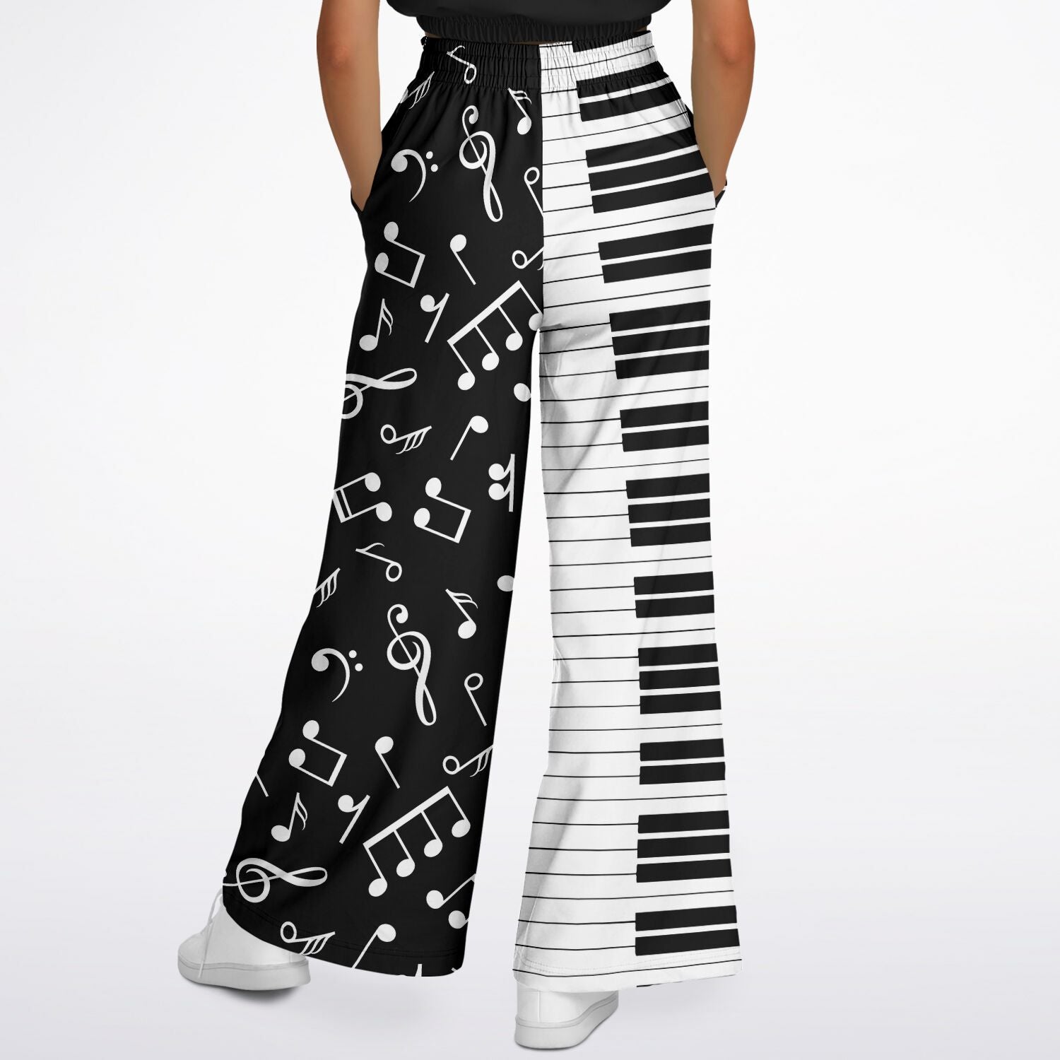 Music Piano Keys Flare Jogger