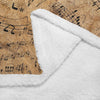 Old Music Notes Blanket