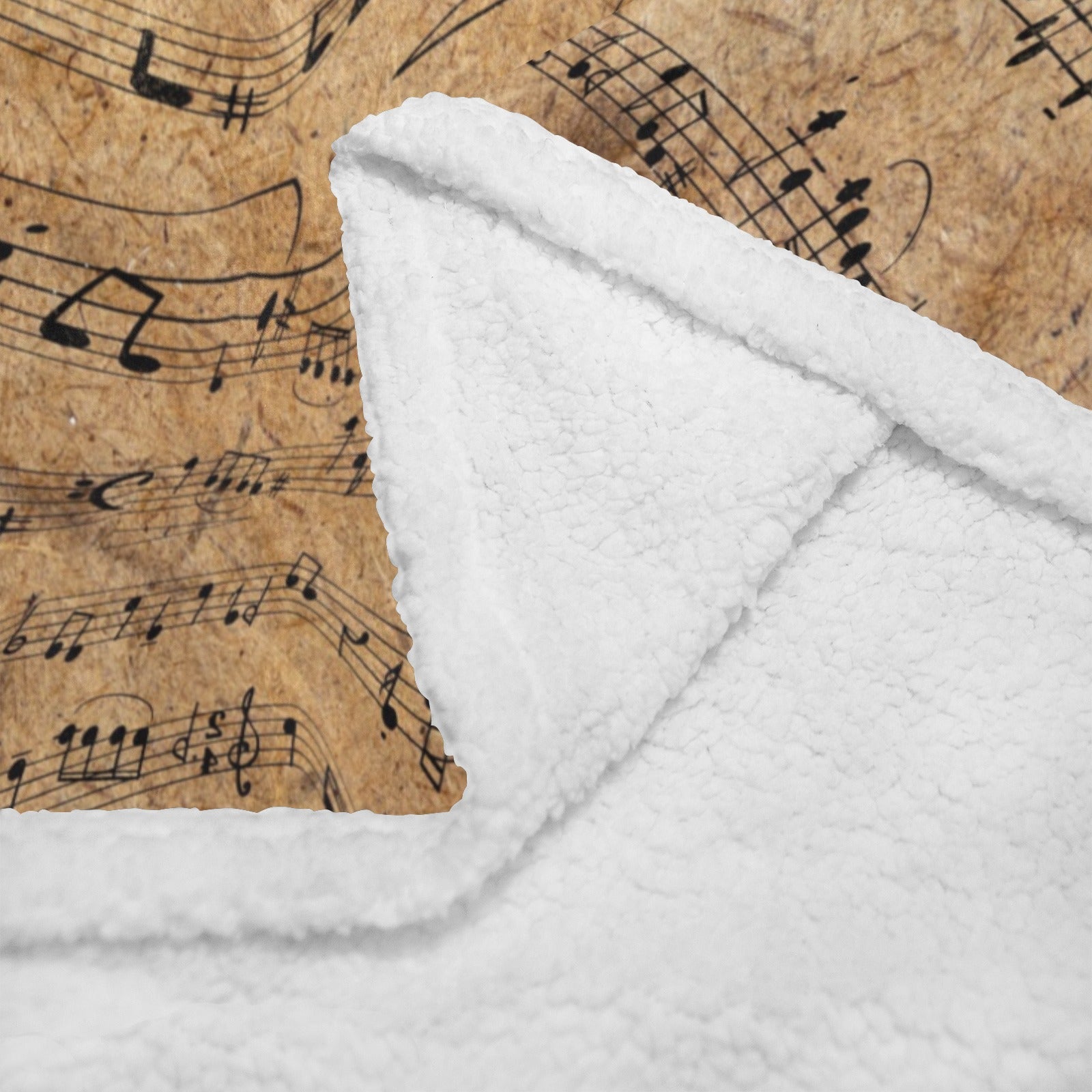 Old Music Notes Blanket