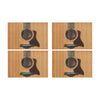 Wood Guitar Placemats (Set of 4)
