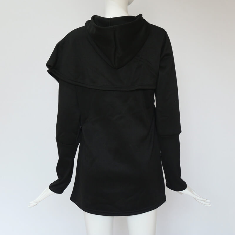 "When Words Fails Music Speaks" Irregular Hoodie - { shop_name }} - Review