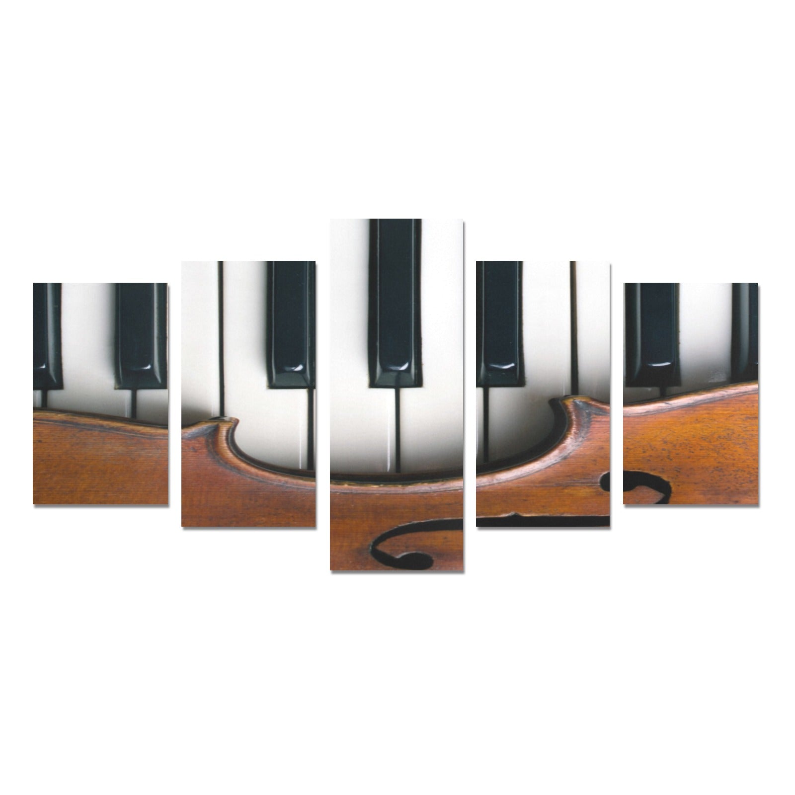 Piano Keys Violin Canvas Wall Art