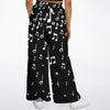 Music Notes Black Flare Jogger