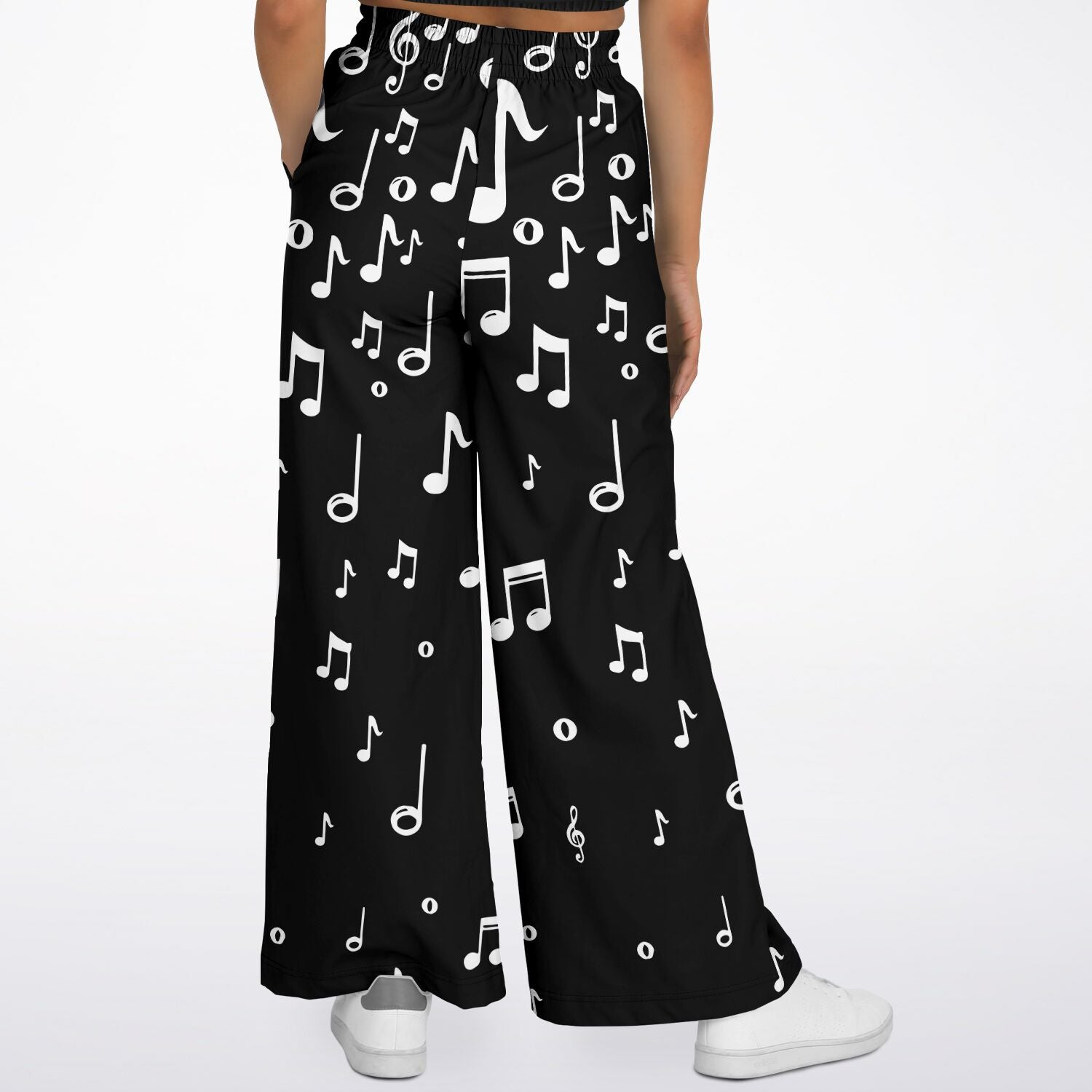 Music Notes Black Flare Jogger