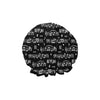 Music Notes Black Shower Cap