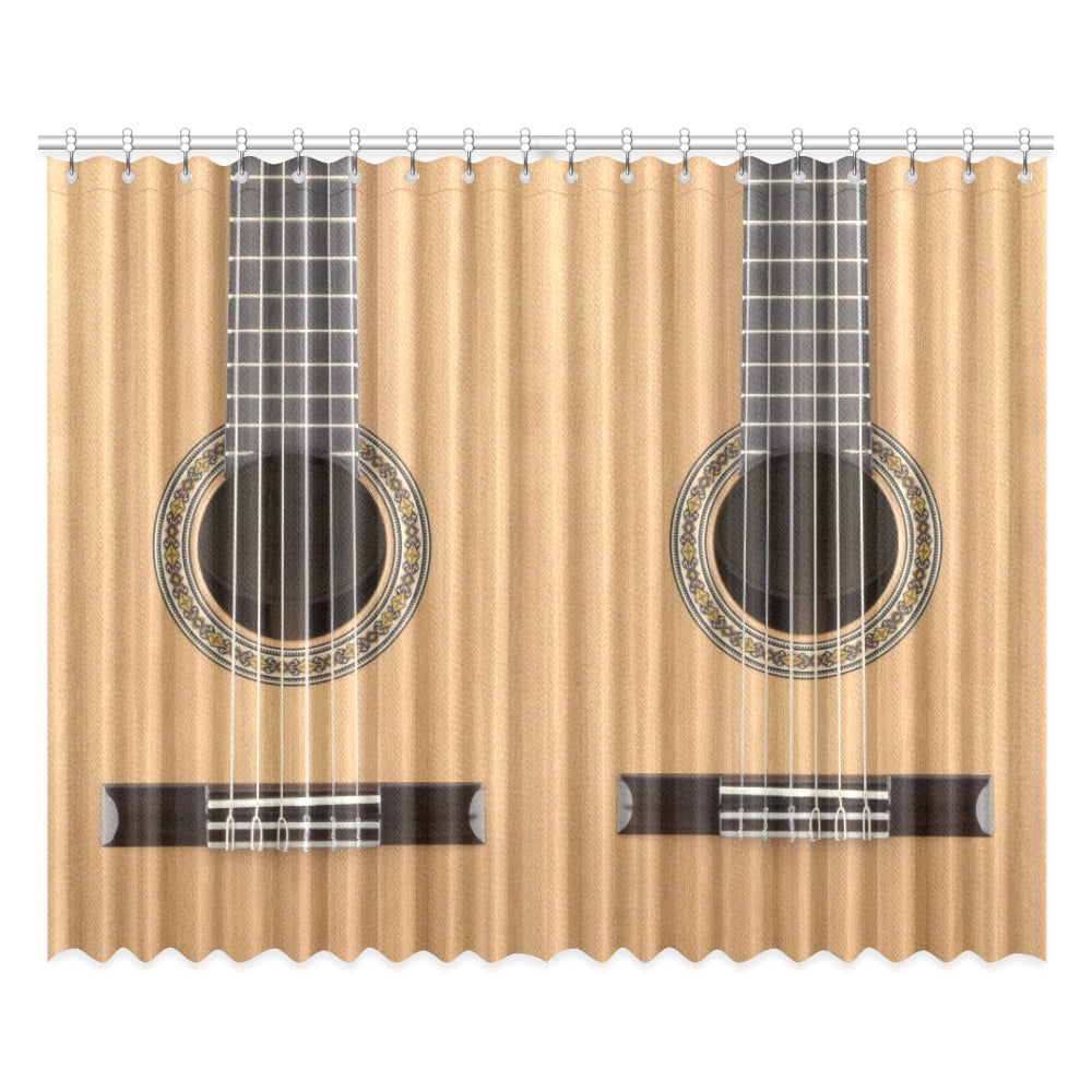 Classical Guitar Window Curtains