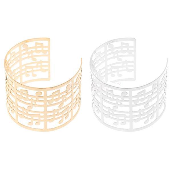 Punk Music Notes Bangle