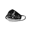 Piano With Musical Notes Mask