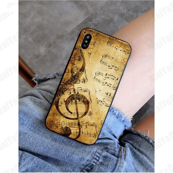 Musical Note Printed iPhone Case