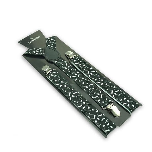 Music Note Clip-on Suspenders