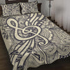 Music Notes Style Quilt Bed Set