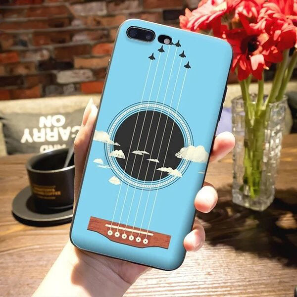 Free - Music Guitar Print iPhone Case