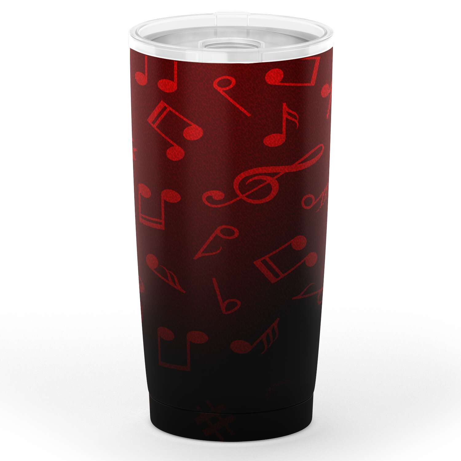 Music Notes Red Tumbler