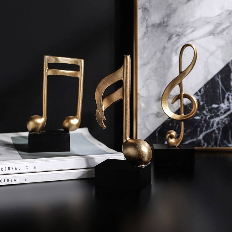 Golden Music Notes Ornament
