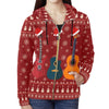 Guitars Christmas Zip Hoodie