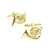 Golden French Horn Cufflink