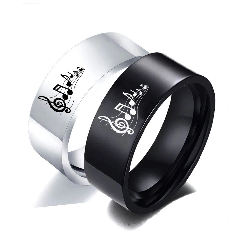 Music Melodies Symbol Ring