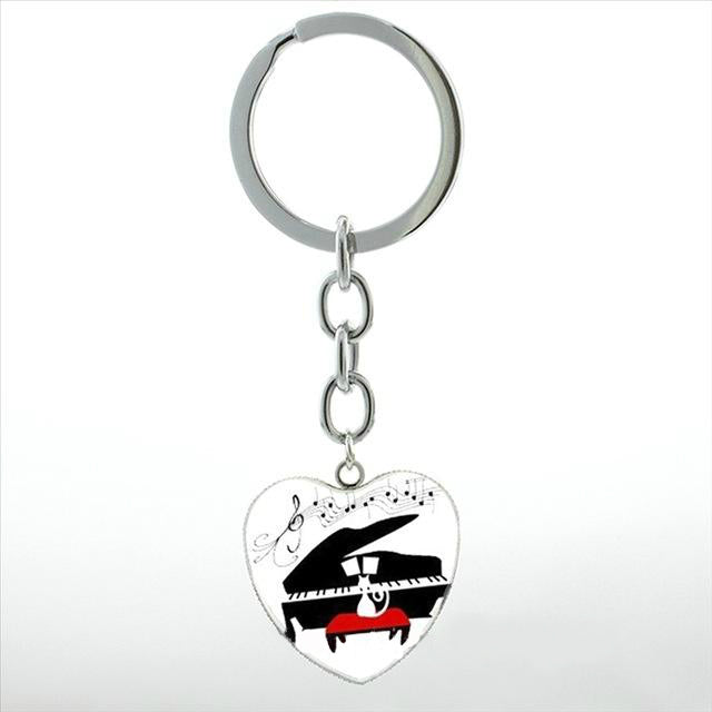 Free - Piano Heart Keychain - Artistic Pod Review