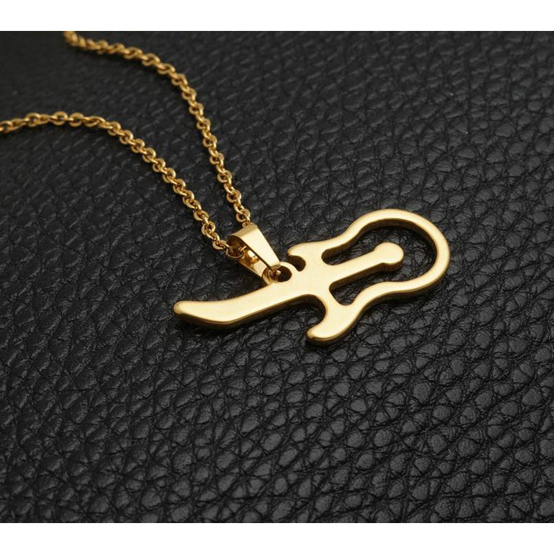 Guitar Necklace & Earrings Jewelry Set