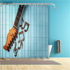 Music Notes Bathroom Curtain