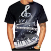 Music Colorful Print T-shirt