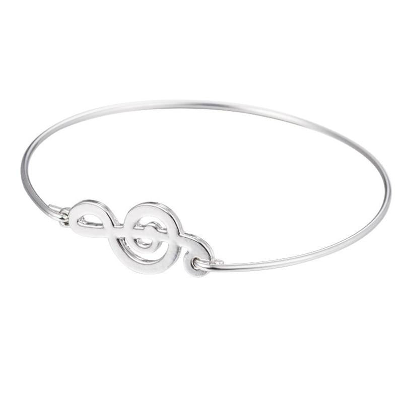 Treble Clef Bangle