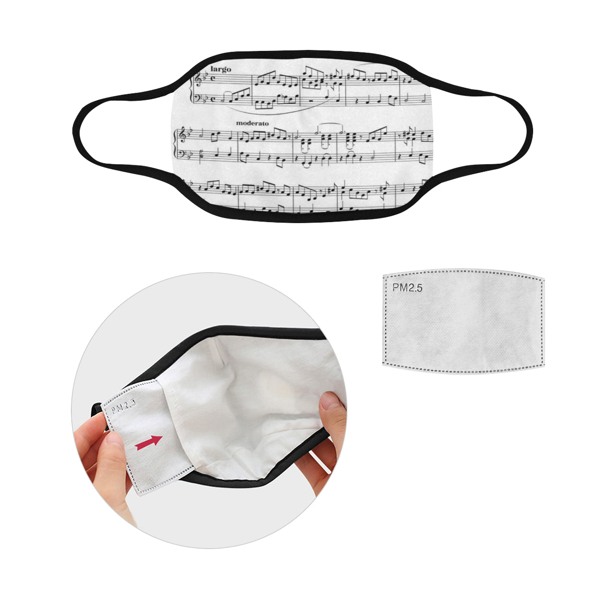 Music Note Sheet Mask