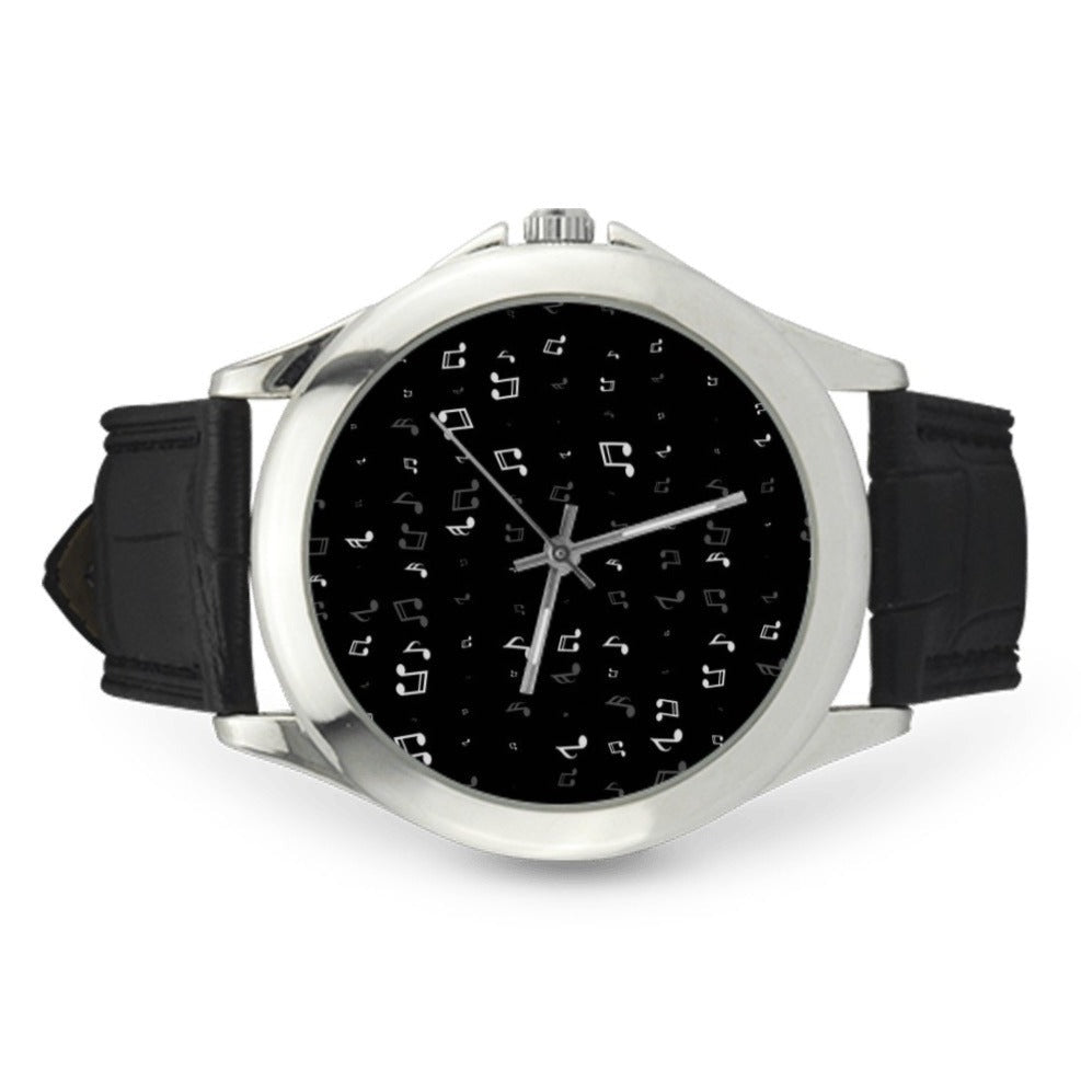 Music Notes Strap Watch