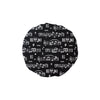 Music Notes Black Shower Cap