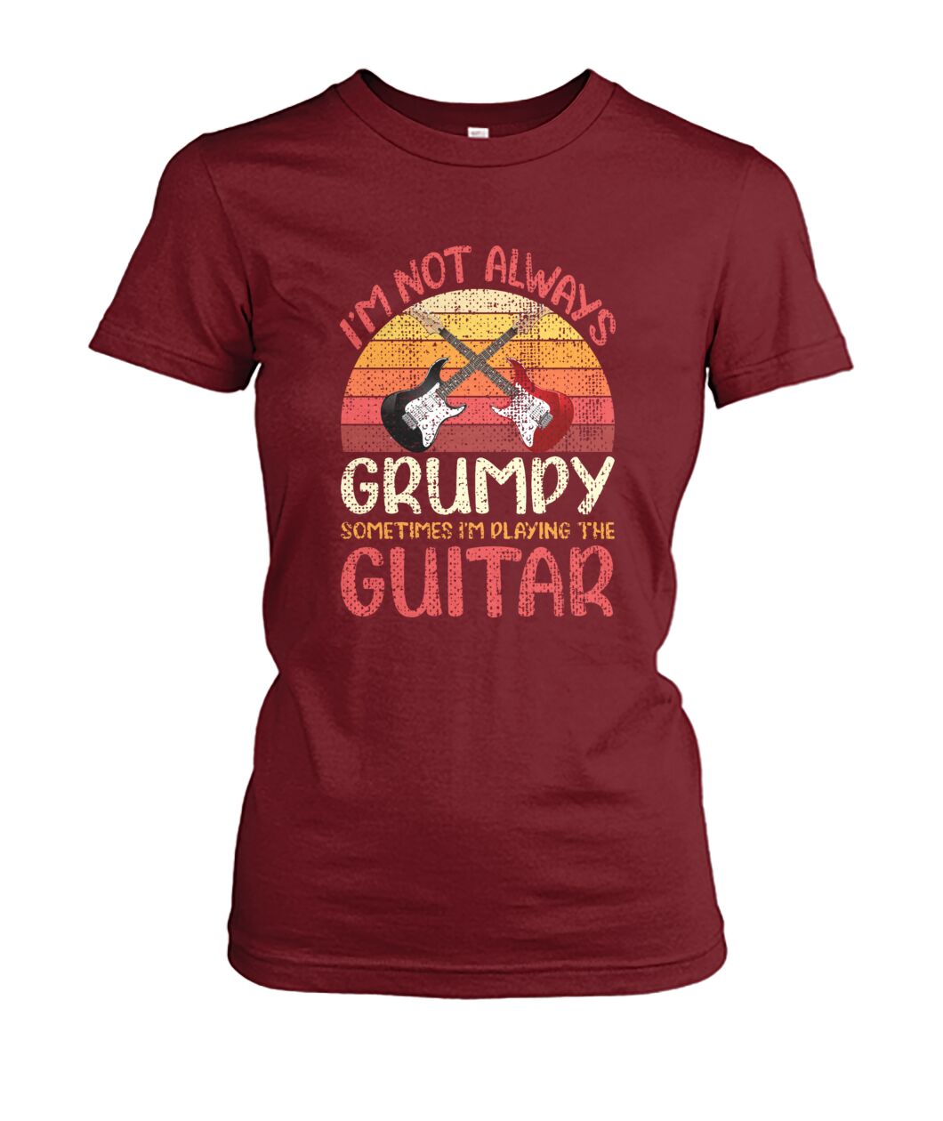 I'm Always Playing Guitar Crew Tee