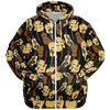 Guitar Wave Plus-Size Zip Hoodie