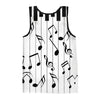 Piano Music 3D Printed Tank Top