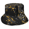 Musical Black Bucket Hat