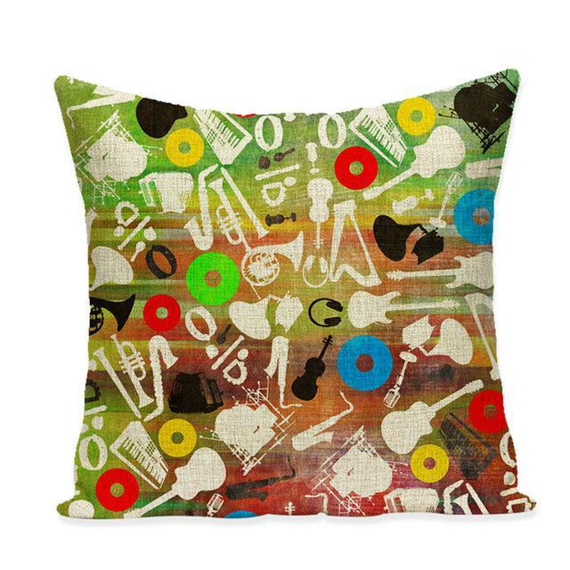 Music Guitar Saxophone Pillowcases