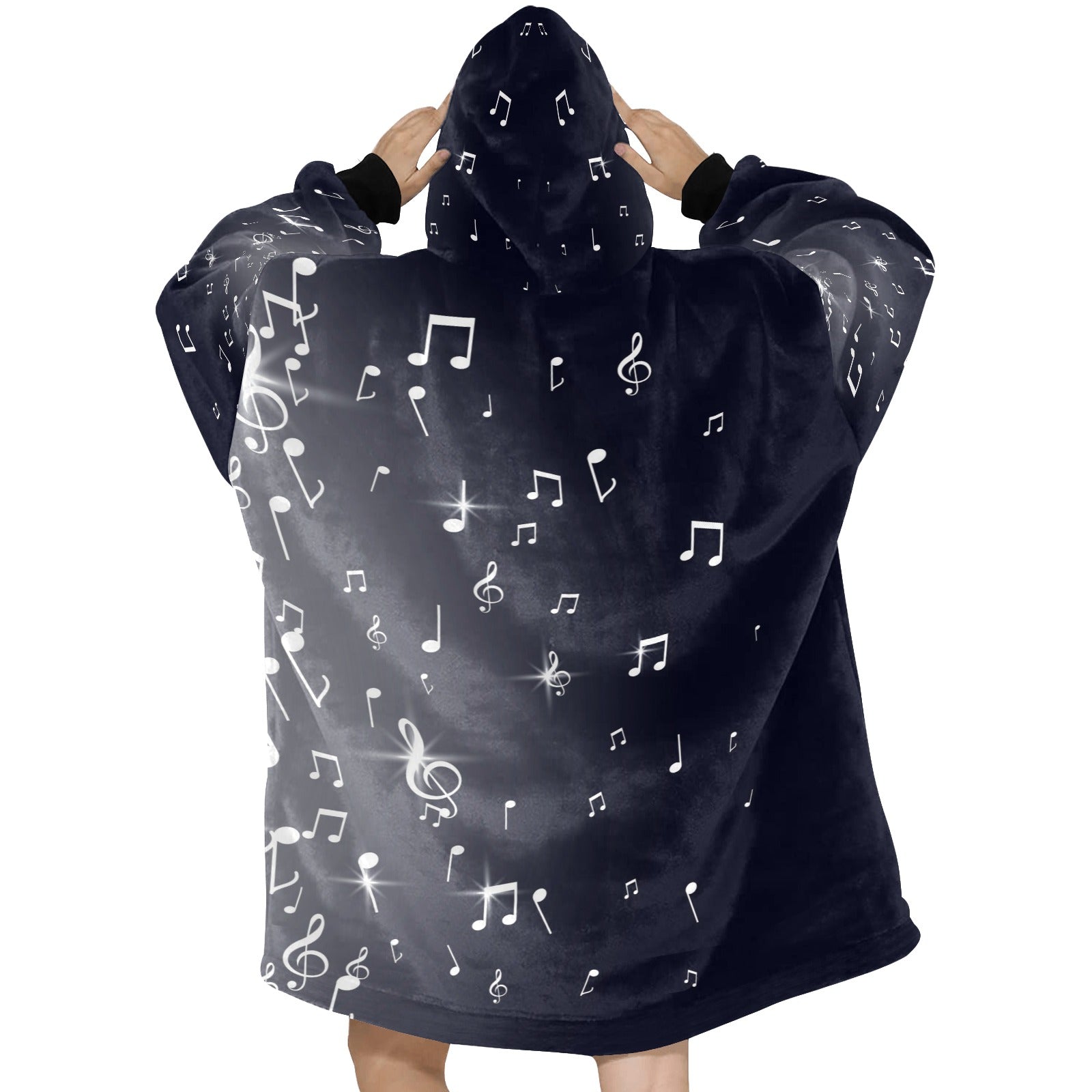 White Musical Blanket Hoodie