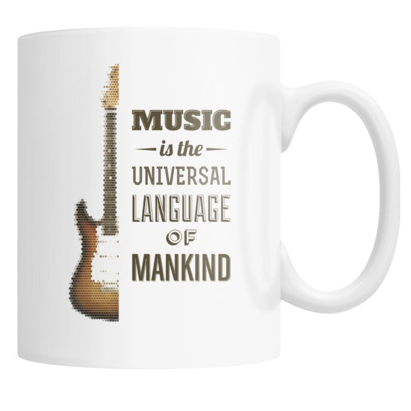 Guitar Universal Language Mug