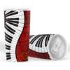 Piano Music Notes Red Tumbler