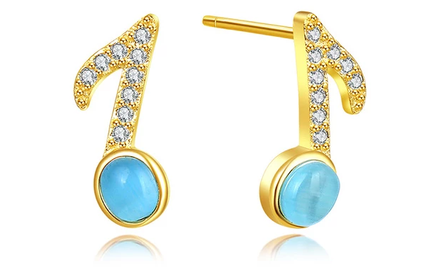 Stud Musical Note Earrings