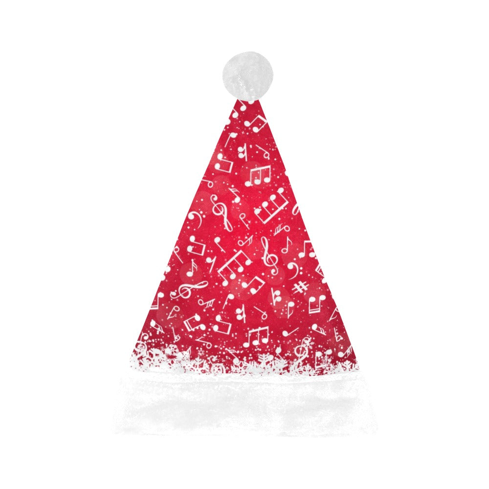 Music Notes Red Santa Hat