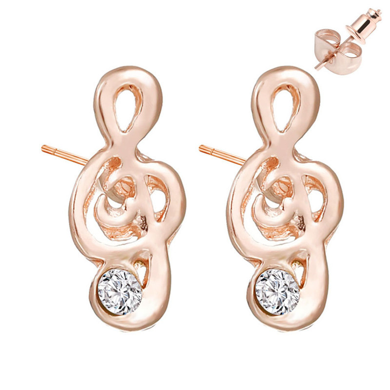 Music Notes Shining Earrings