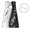 Music Notes Piano Shaving Apron