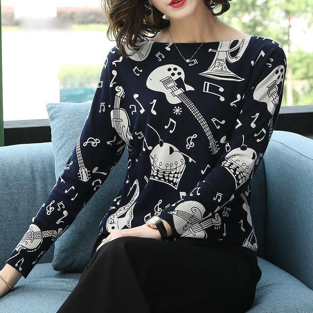Music Note Printing Pullovers