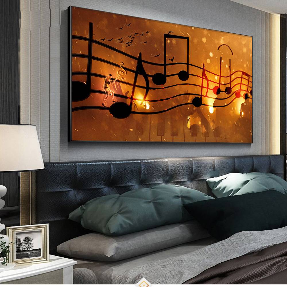 Home Decor Music Note Canvas