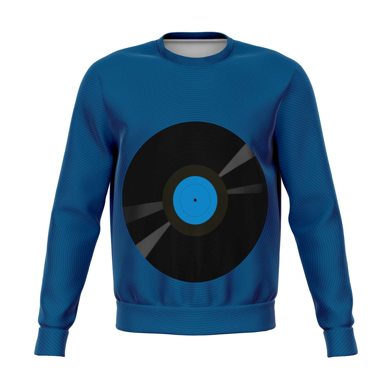 Vinyl Record Blue Sweatshirt