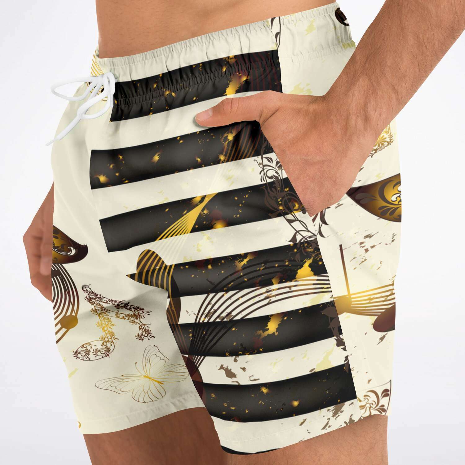 Music Notes Piano Shorts