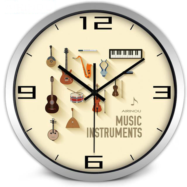 Music Instruments Wall Clock