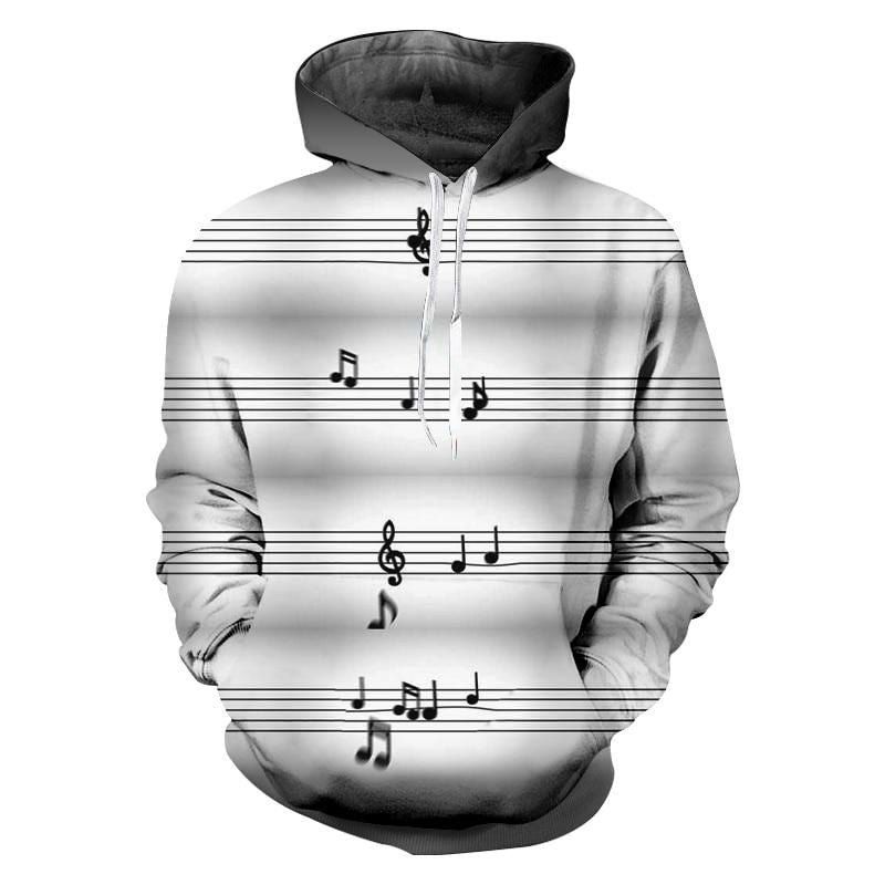 Winter Musical Note Hoodie