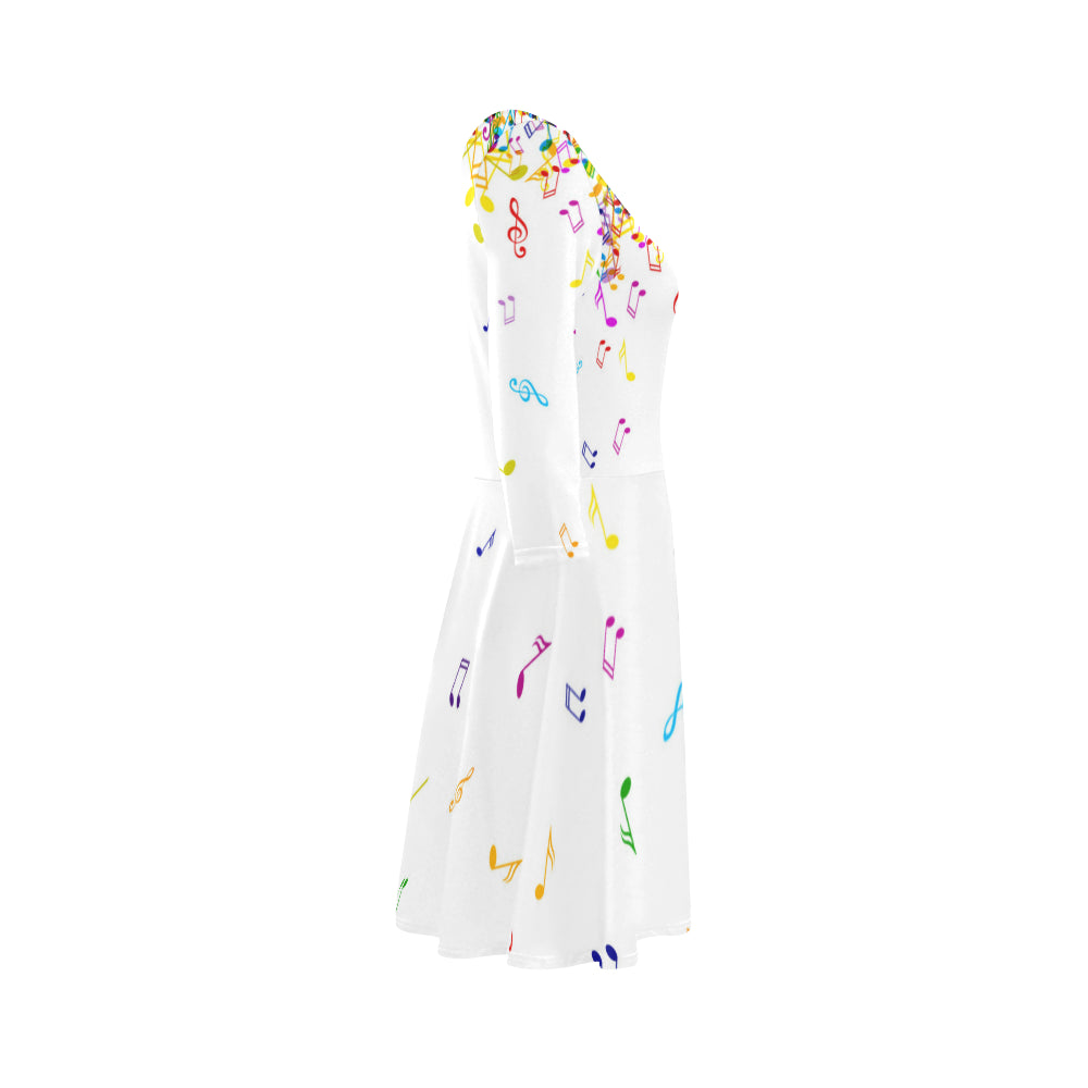 Colorful Music Notes Sleeve Sundress